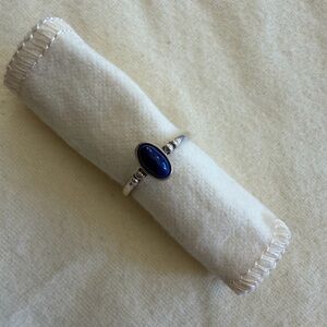 James Avery Lapis Blue Dome Oval Stone Ring (Rare & Retired) Size 5.5
